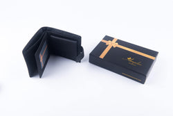 Black Genuine leather wallet for men – Slim Luxury Purse