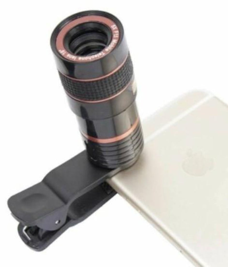 8X HD Optical Zoom Smartphone Lens with Universal Mobile Phone Clip