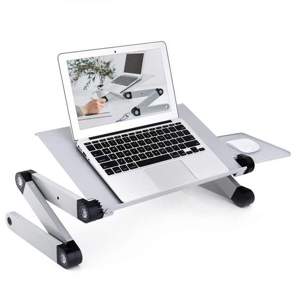 Adjustable Height Laptop Stand for Desk Ergonomic Computer Table